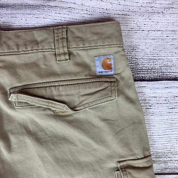 Carhartt Relaxed Fit Beige Cargo Shorts - Picture 3 of 8